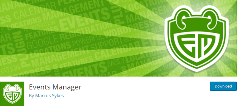 Events Manager-en iyi WordPress olay eklentisi
