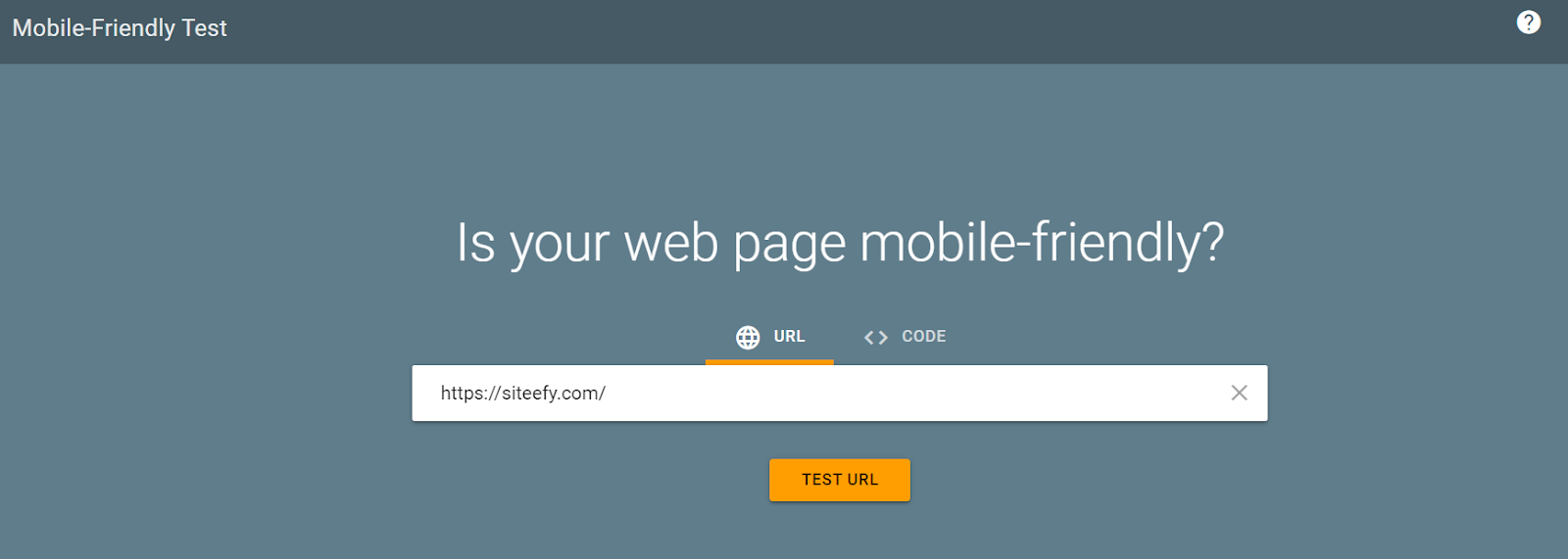 使用 Google 移動友好型測試工具測試 Siteefy