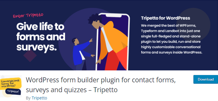Tripetto WordPress 調査プラグイン