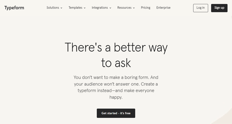 Typeform アンケート SaaS ソリューション