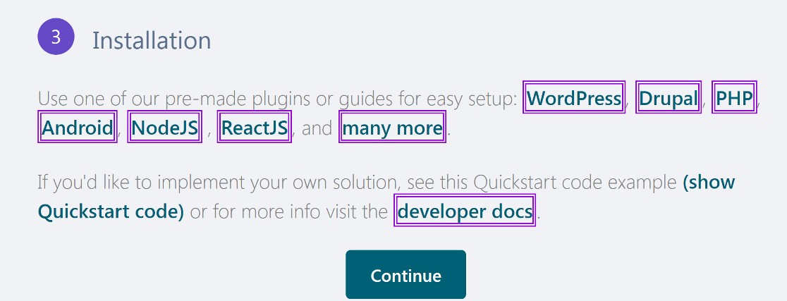 ダッシュボード hcaptcha 続行
