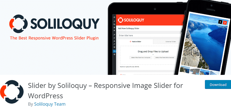 Soliloquy - Slider de imagine receptiv pentru WordPress