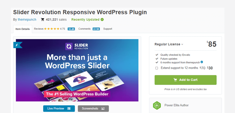 Plugin WordPress responsiv Slider Revolution