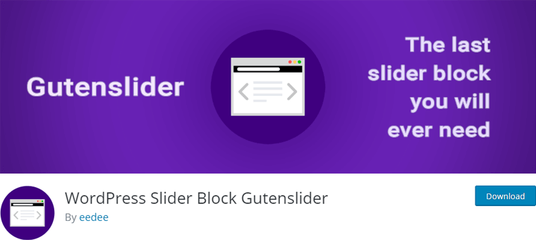 Gutenslider - Cele mai bune pluginuri Slider pentru WordPress