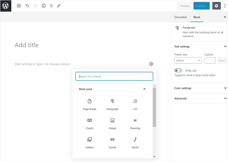 Gutenberg-Editor (WordPress-Block-Editor)
