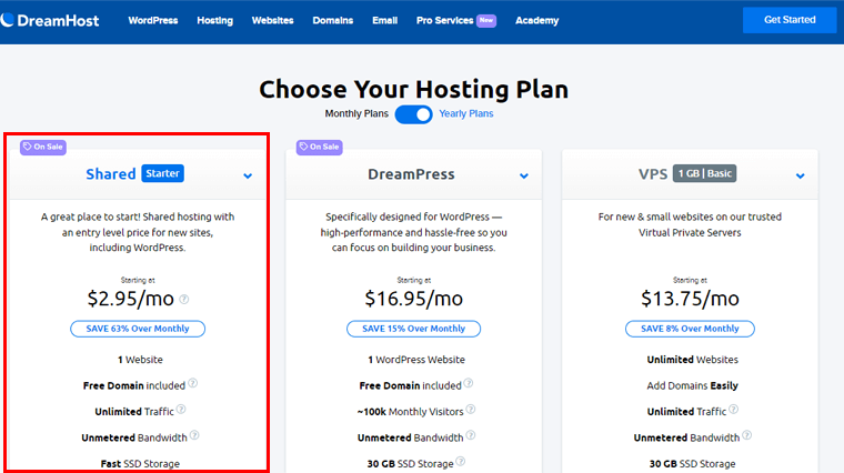 Paket Harga Hosting Bersama DreamHost