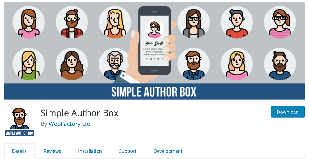 einfaches Autorenbox-Plugin