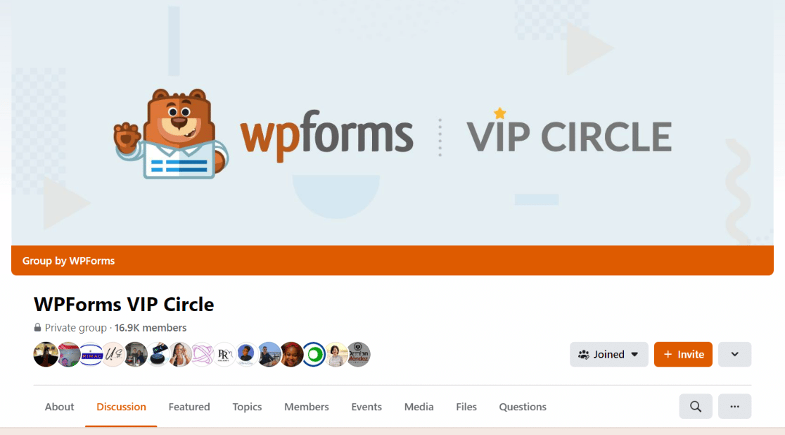 WPForms facebook VIP 圈子
