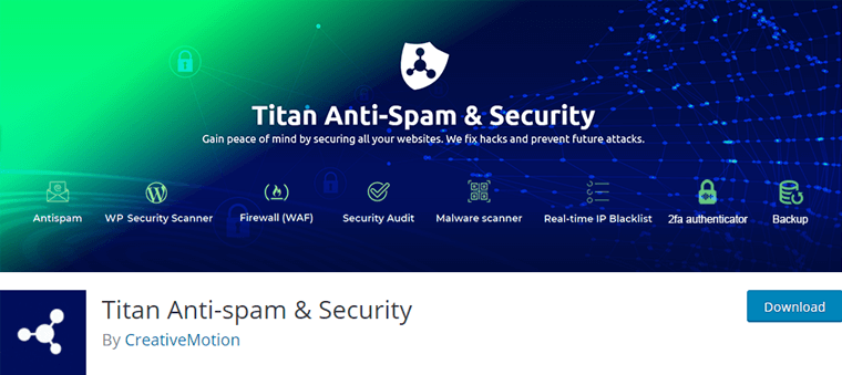 برنامج Titan Anti Spam and Security WordPress Plugin