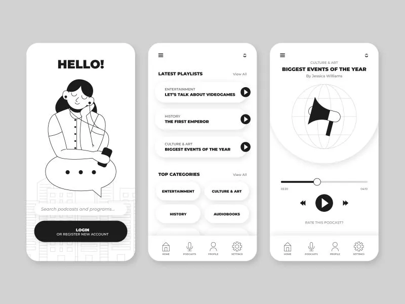 ไม่มีสี-ui-design-example