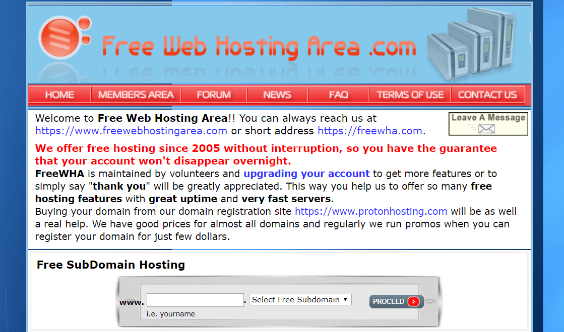 Free WordPress Hosting