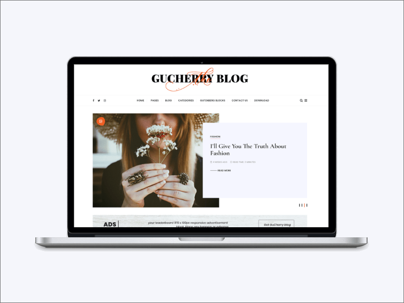 7 temi WordPress più veloci per i blogger nel 2021 gucherry blog theme