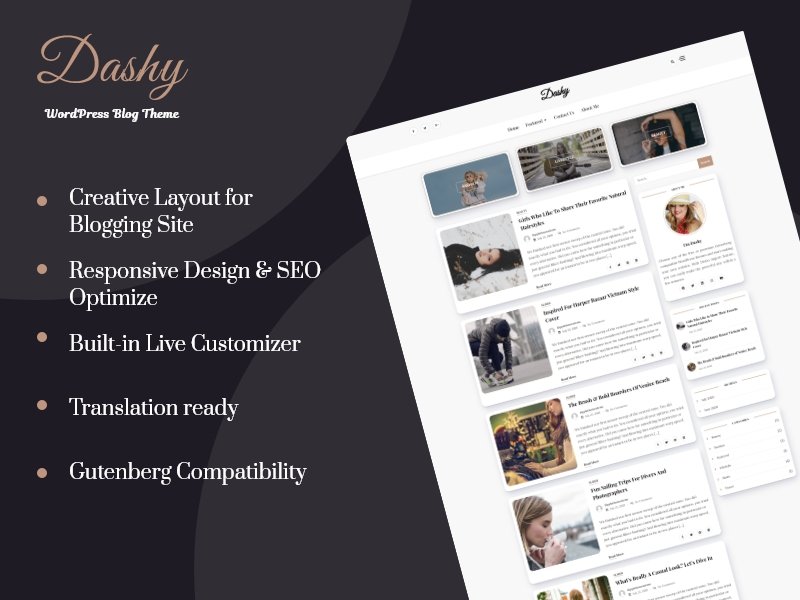7 temi WordPress più veloci per i blogger nel 2021 dashy theme