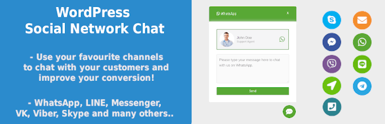 2021년 Wordpress용 상위 5개 무료 라이브 채팅 플러그인 Wp Social Chat