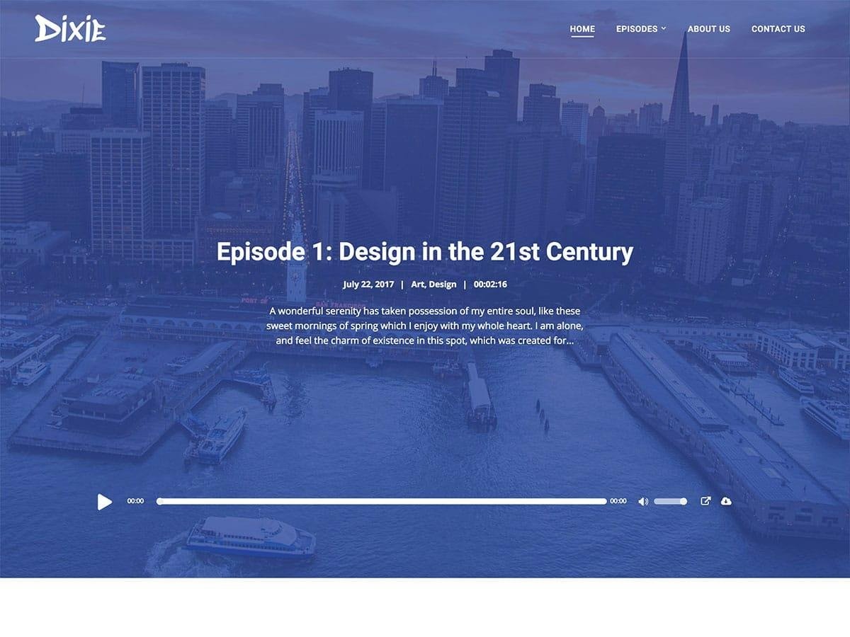 10 лучших тем WordPress для подкастов 2021 года Dixit-Best podcast wordpress theme