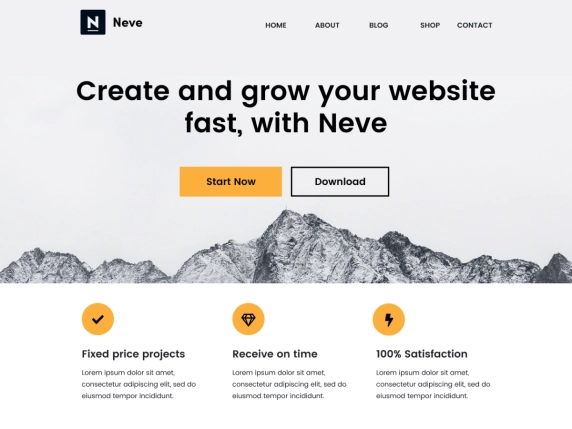 2021 年超过 15 个适用于商业网站的最佳免费 WordPress 主题 Business Theme Neve