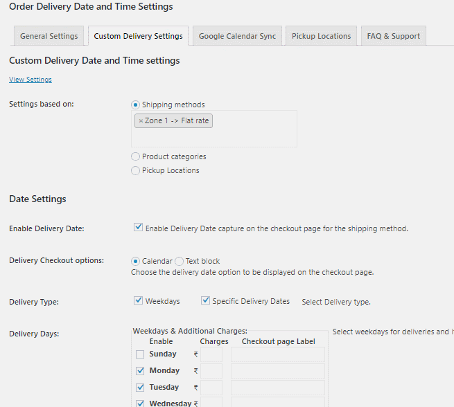 Order Delivery Date Plugin comparison with WooCommerce Delivery Date Plugin - Tyche Softwares