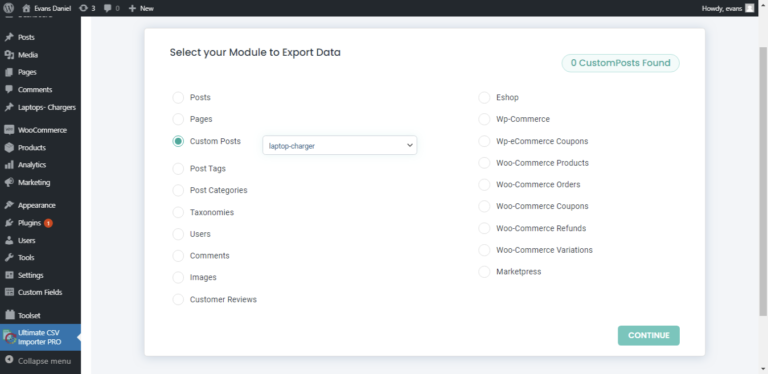 Ultimate-csv-importer-toolset-field-export