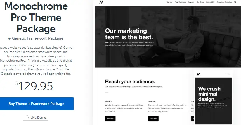 Monochrome-Pro-Premium-Gutenberg-kompatible-Designs