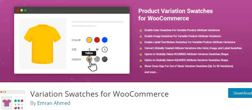 unverzichtbares WooCommerce-Plugin - Variation Swatches