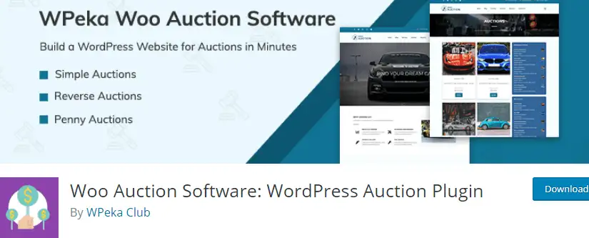 Woo Auction Software WordPress-Auktions-Plugin