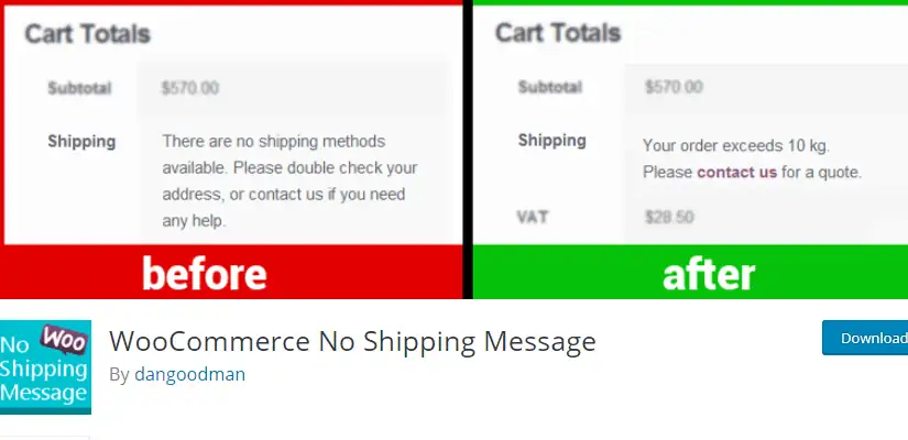 WooCommerce sem mensagem de envio