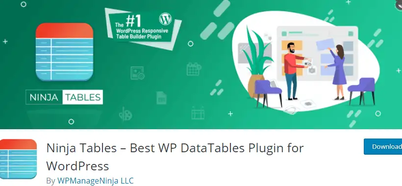 Ninja Tables - Plugin-uri pentru tabele în WordPress