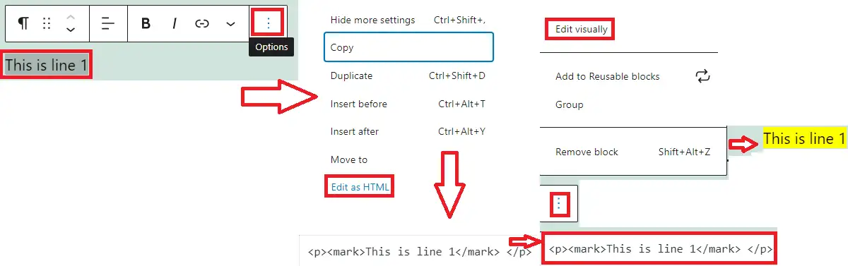 使用 HTML 元素標記