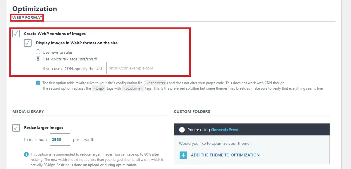 如何使用 Imagify 插件在 WordPress 中使用 WebP 圖像