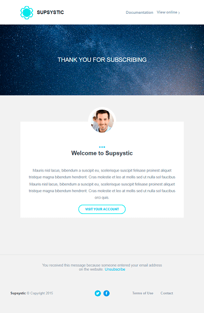 Notification Newsletter Template