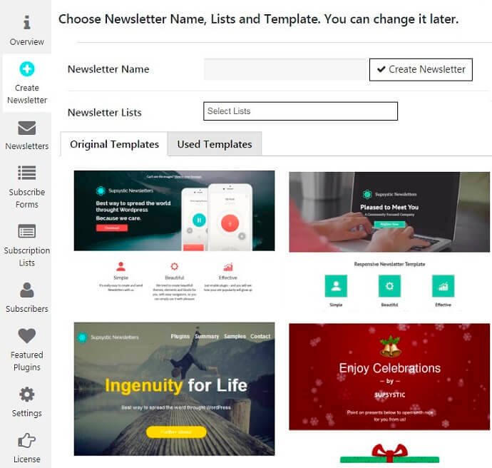 Create WordPress Newsletter