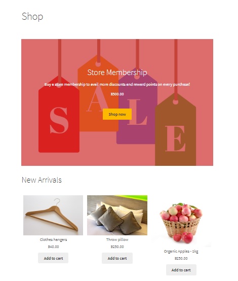 using Gutenberg blocks for your WooCommerce store - New Arrivals added
