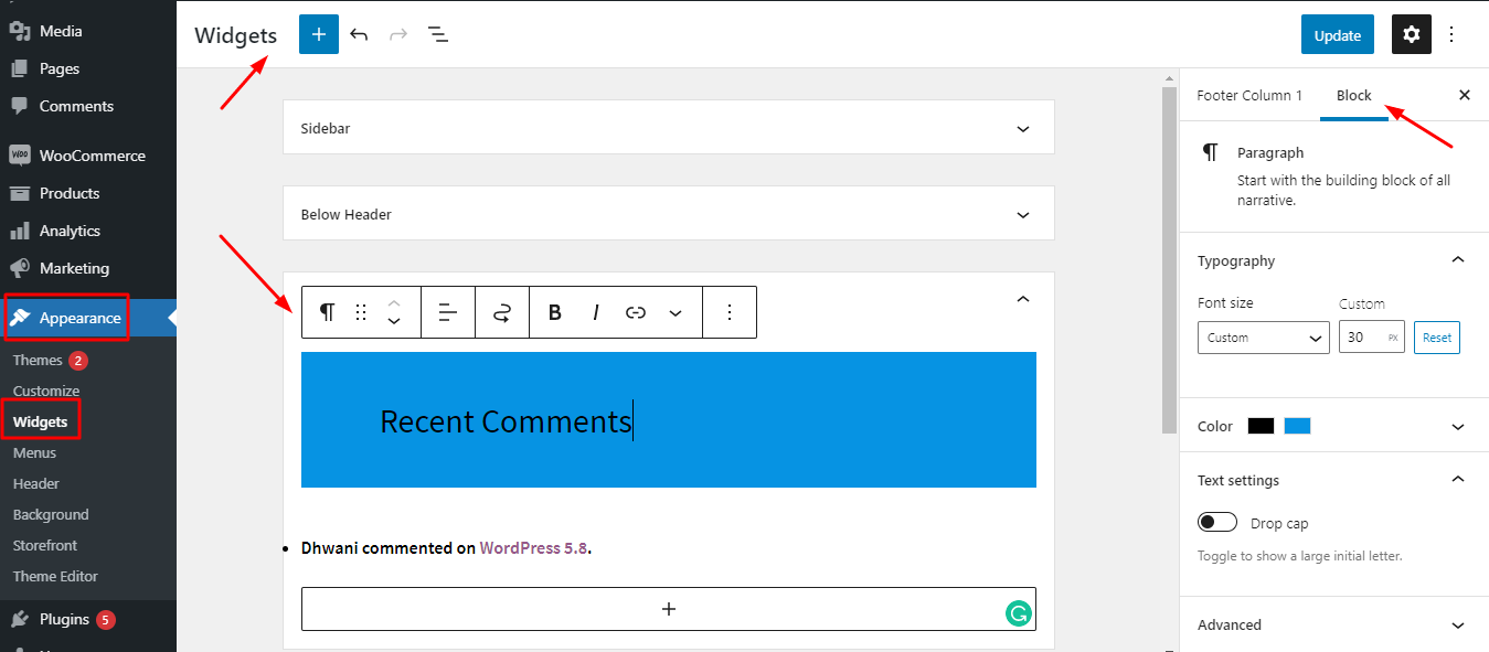 What's new in the WordPress 5.8 release? - Tyche Softwares