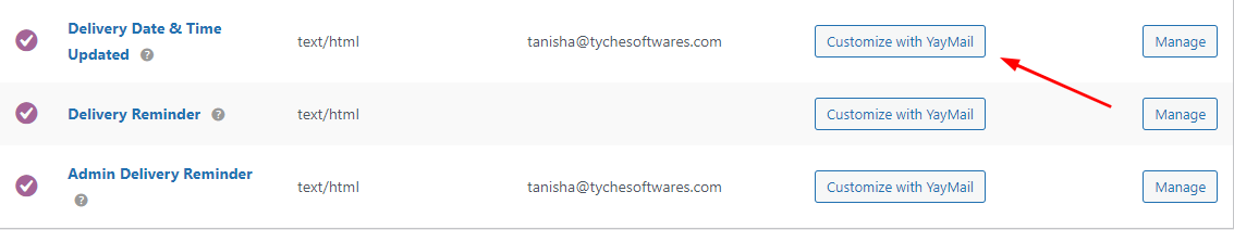 How to customize Order Delivery Date Pro email templates with Yaymail - Tyche Softwares