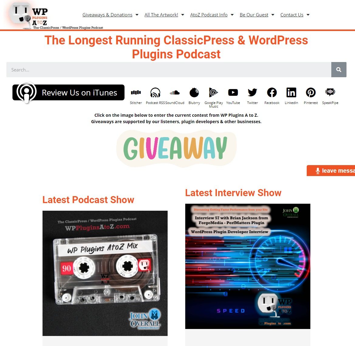 WordPress Podcasts น่าฟังในปี 2021 wp plugins a to z
