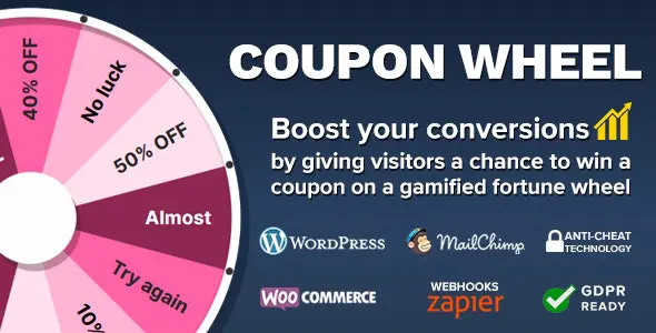 วงล้อคูปองสำหรับ Woocommerce และ Wp