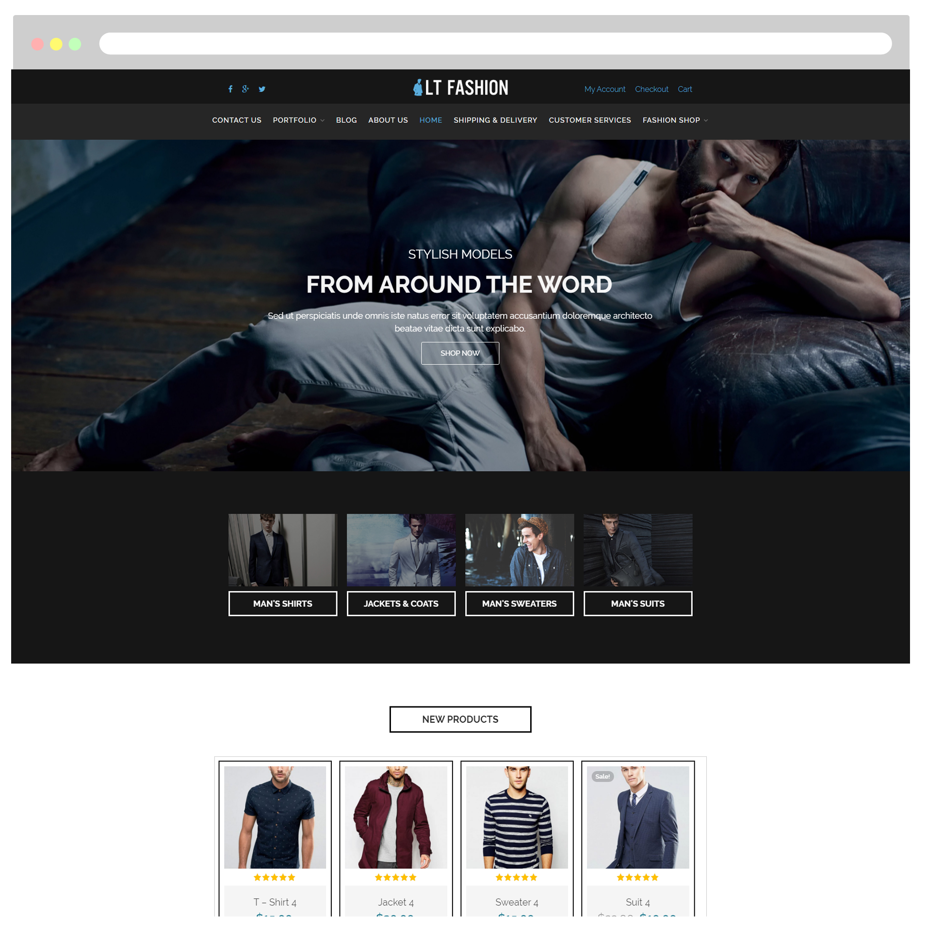 Lt Fashion – ธีมร้านขายเสื้อผ้าอินเทรนด์