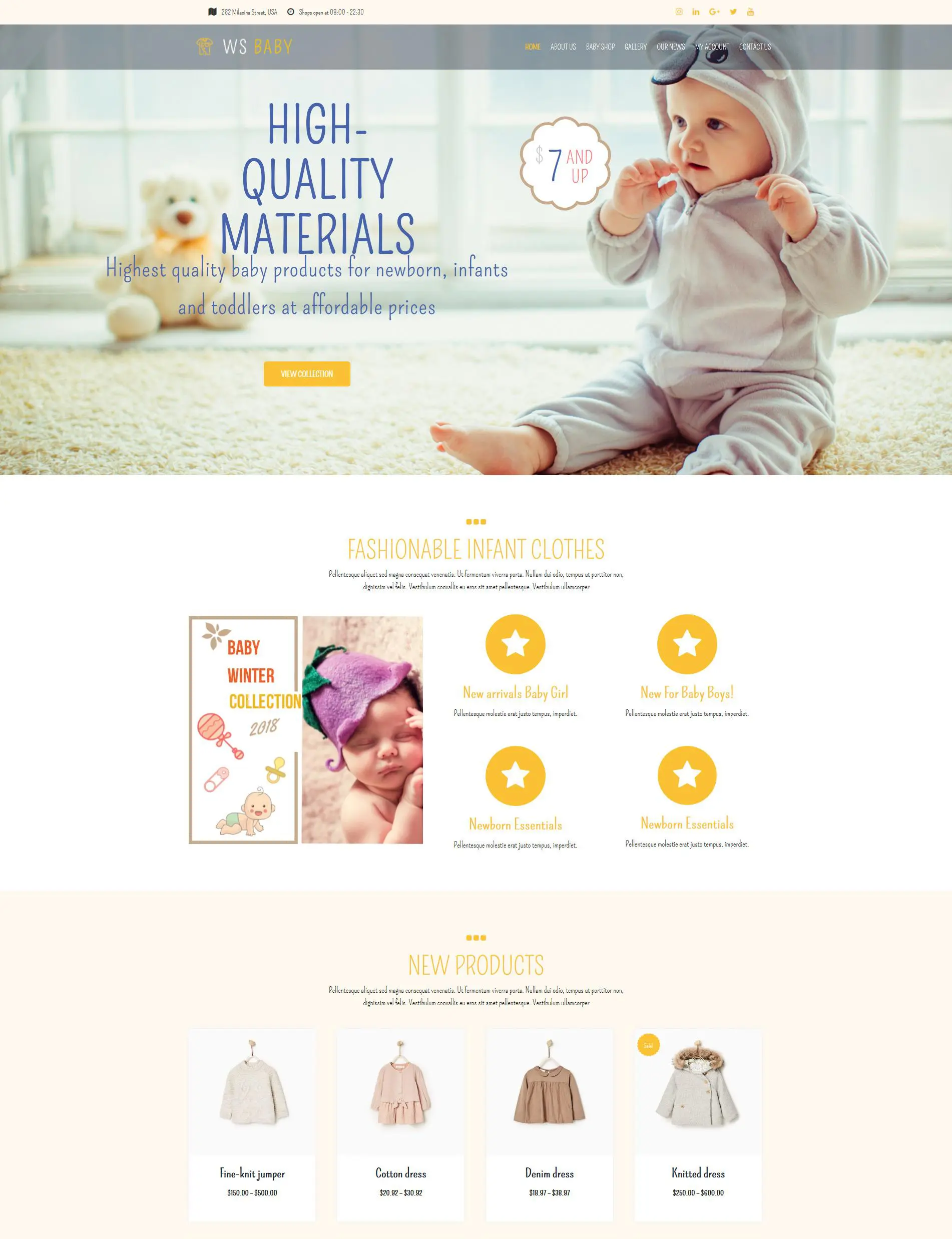Ws Baby – ร้านค้าเด็กฟรี Woocommerce Wordpress Theme