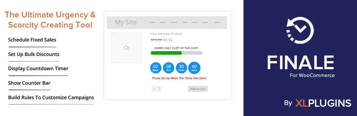 Finale Lite – ตัวจับเวลาการขาย &Amp; ส่วนลดสำหรับ Woocommerce