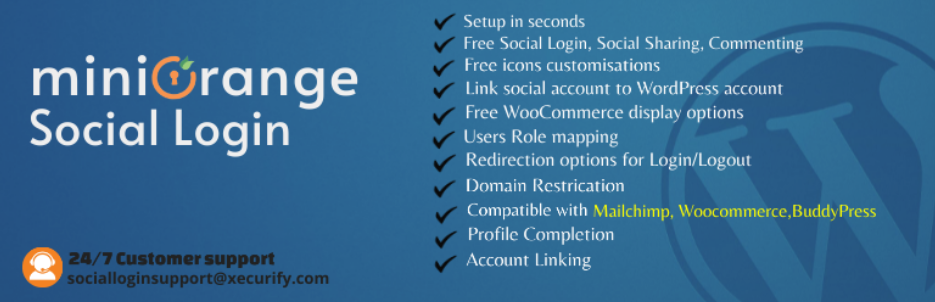 ปลั๊กอินเข้าสู่ระบบโซเชียล Wordpress 1 1