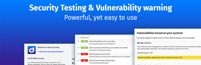 Security Ninja – Plugin de segurança do Wordpress