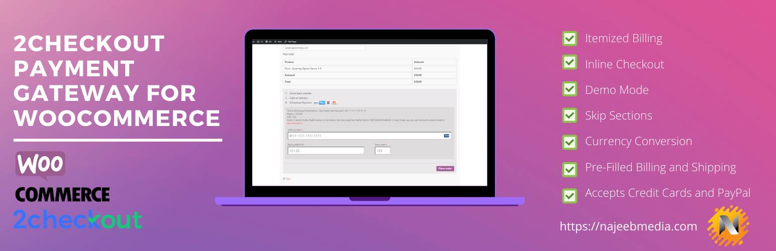 2Woocommerce 的 Checkout 支付网关