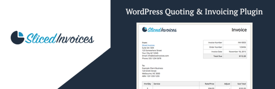 スライスされた請求書 – Wordpress 請求書プラグイン