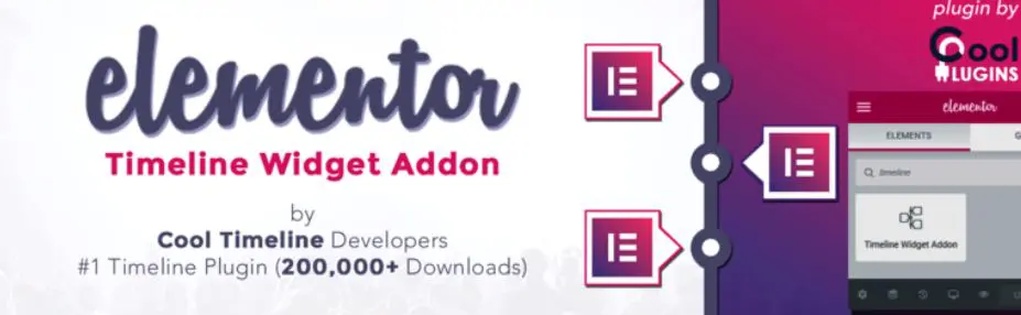 Addon Widget Garis Waktu Elemen