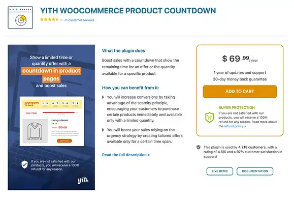 Woocommerce 카운트다운 타이머 플러그인