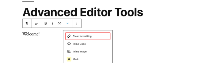 Strumenti di editor avanzati