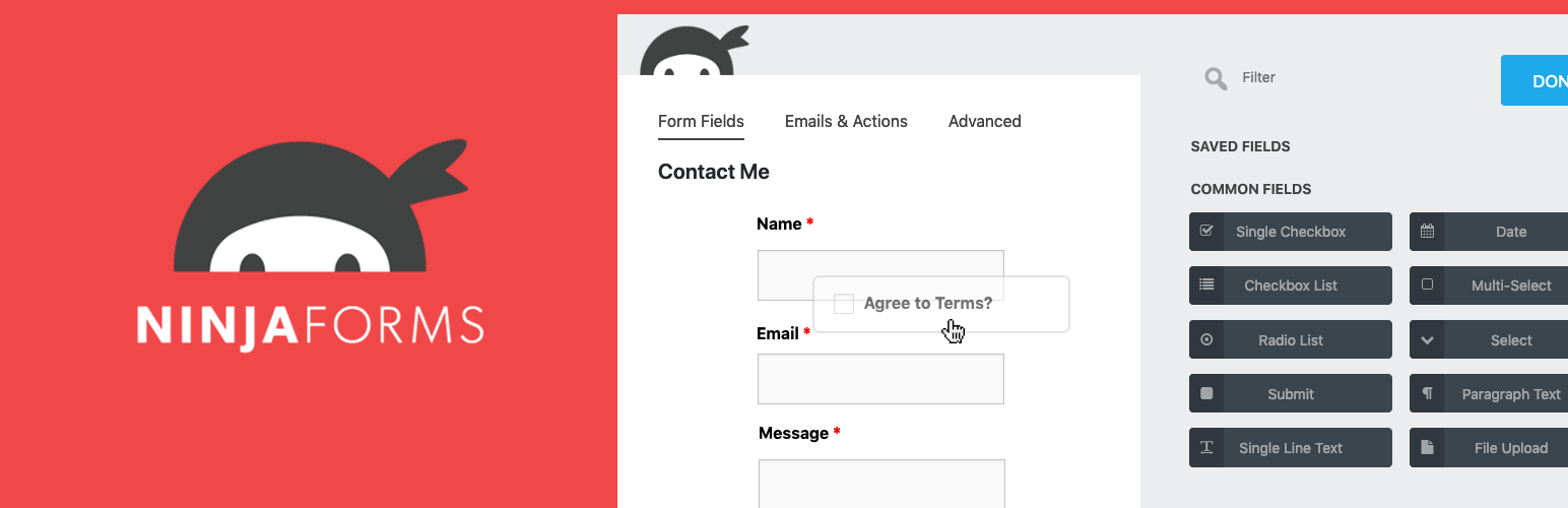 Formular de contact Ninja Forms