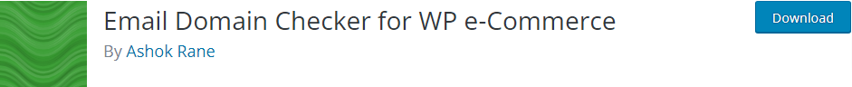 ตัวตรวจสอบโดเมนอีเมลสำหรับ Wp E-Commerce