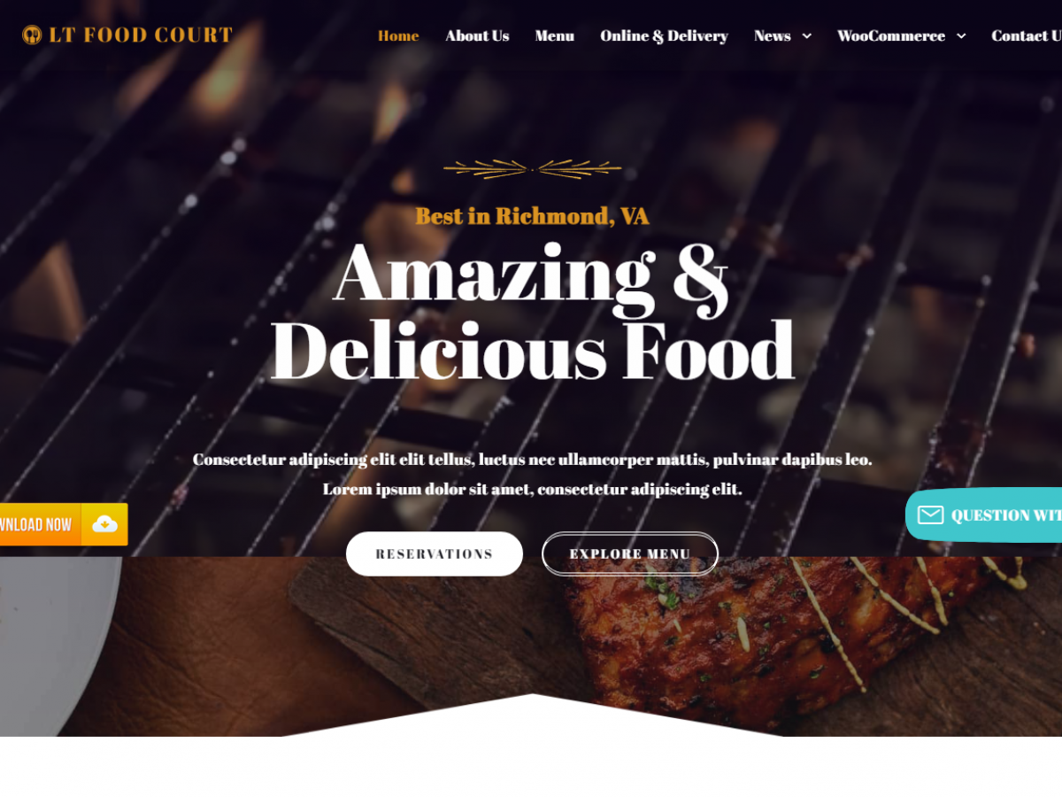 Wordpress-Food-テーマ