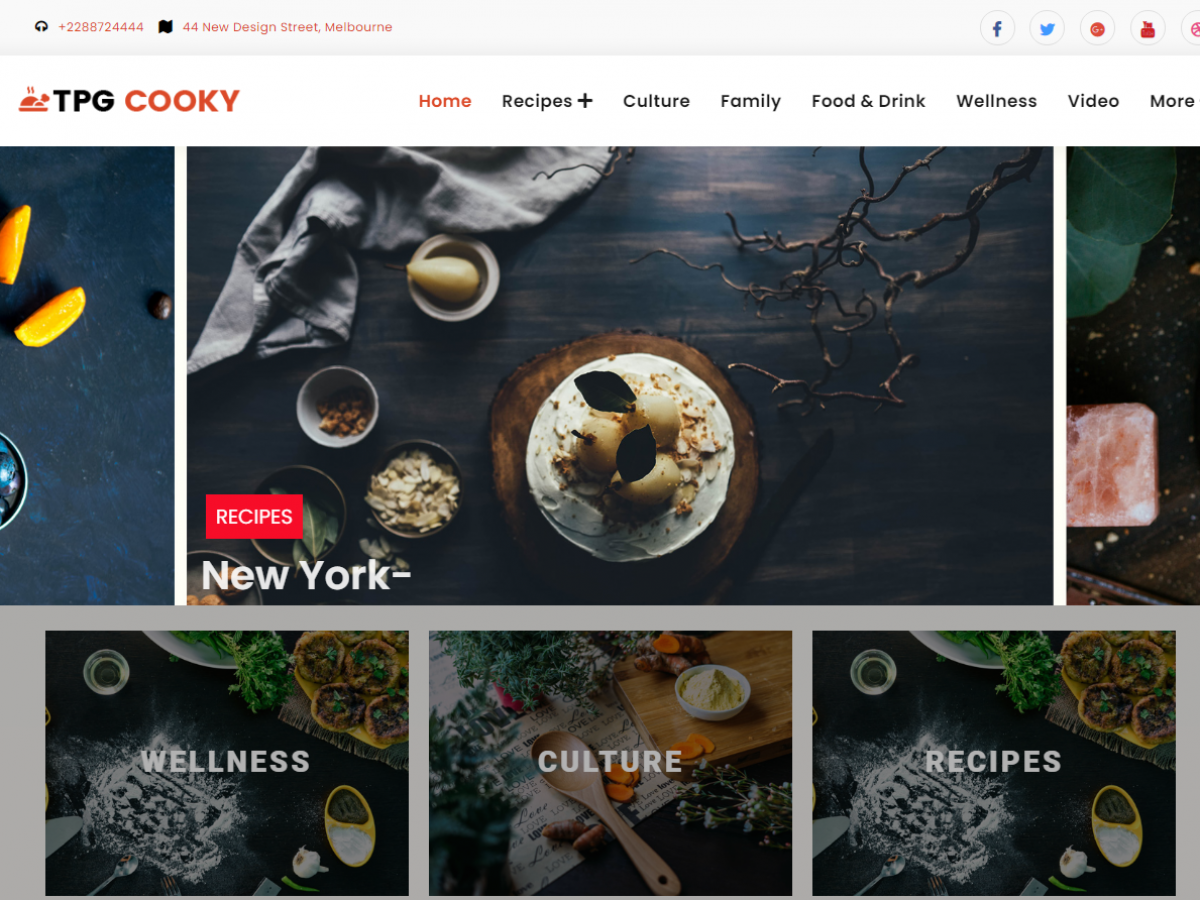 Wordpress-Food-テーマ